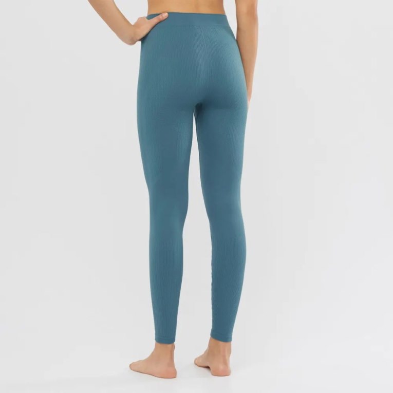 Calça Legging Salomon Essential Seamless Feminino Azuis | PT S94638